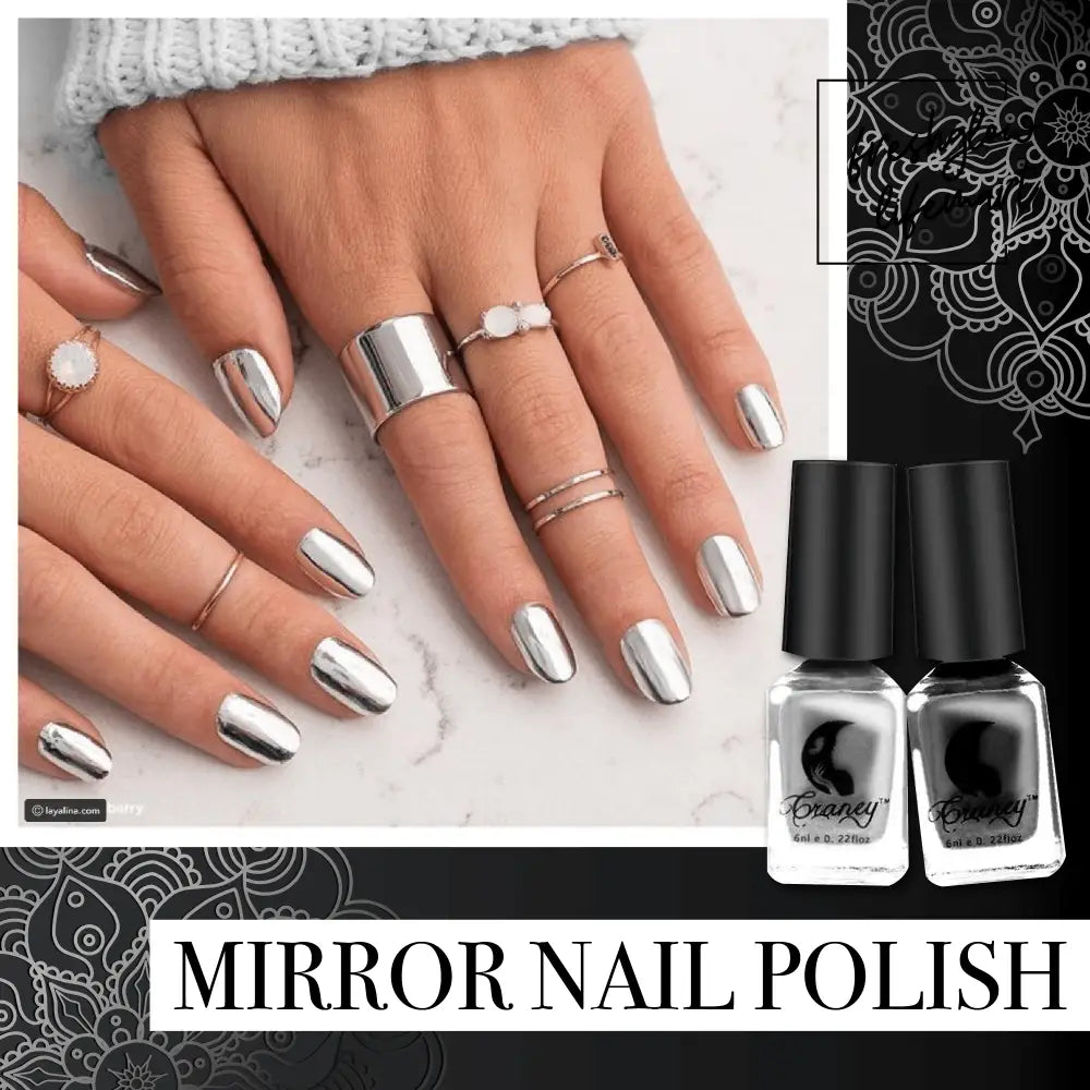 💎Mirror Nail Polish💅🏻✨ Silver